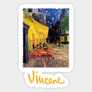 Night Cafe by Vincent van Gogh Sticker